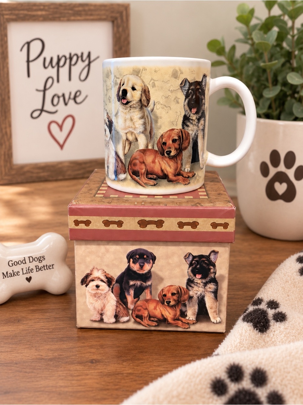Puppy Love by Revelations Dog Mug & Gift Box Set